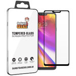 Full Coverage Tempered Glass Screen Protector for LG G7 ThinQ - Black